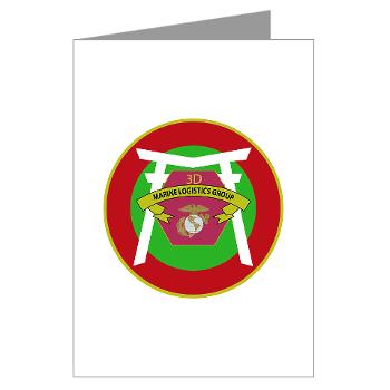 3MLG - M01 - 02 - 3rd Marine Logistics Group - Greeting Cards (Pk of 10) - Click Image to Close